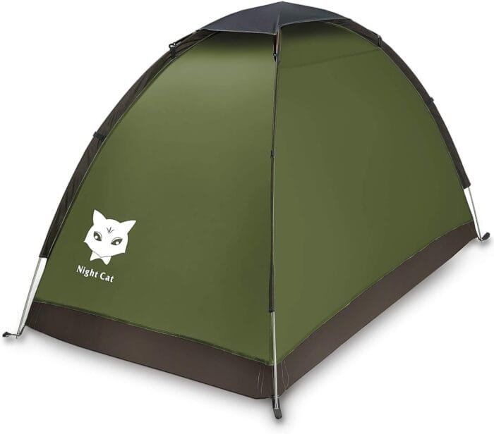 Night Cat Backpacking Tent for One 1 to 2 Persons Lightweight Waterproof Camping Hiking Tent for Adults Kids Scouts Easy Setup Single Layer 2.2x1.2m - Image 3