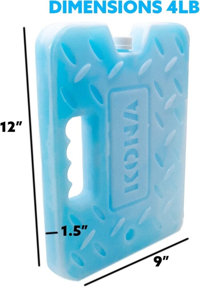 Kona Large Ice Pack for Coolers [Blue Ice 4lb] Extreme Long Lasting Design Absorbs Heat to Cool Faster - Refreezable. Reusable. Colder Than Ice (-5C) Cooler Ice Pack - Image 4