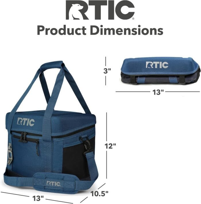 RTIC 28 Can Everyday Cooler, Soft Sided Portable Insulated Cooling for Lunch, Beach, Drink, Beverage, Travel, Camping, Picnic, for Men and Women - Image 4