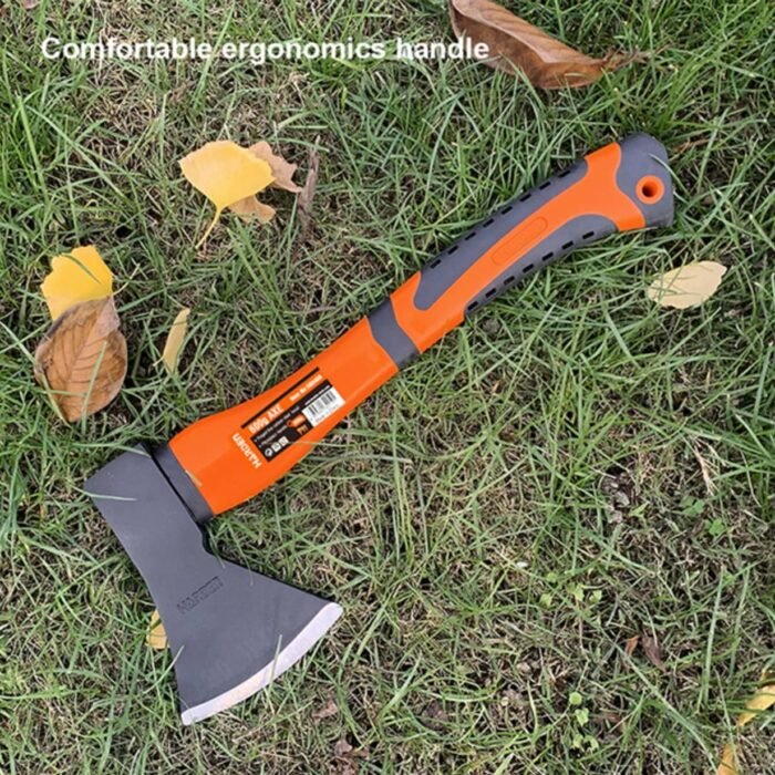 Edward Tools Wood Axe - Heavy Duty Small Camp Hatchet with Sheath - for Splitting Wood, Kindling - Forged Steel Blade with No Slip Handle - Throwing Hatchet and Axe - Image 4