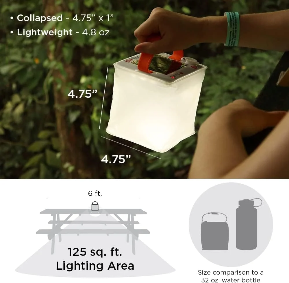 LuminAID Solar Camping Lantern - Inflatable LED Lamp Perfect for Camping, Hiking, Travel and More - Emergency Light for Power Outages, Hurricane, Survival Kits - As Seen on Shark Tank - Image 10