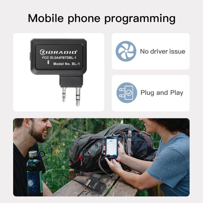 TIDRADIO Ham Radio Wireless Programmer Adapter APP and PC Program for Baofeng UV-5R and Multiple Models No Driver Issues Instead of Program Cable - Image 3