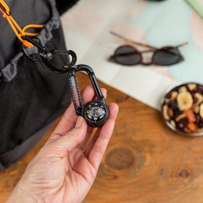 Sun Company TempaComp - Ball Compass and Thermometer Carabiner | Hiking, Backpacking, and Camping Accessory | Clip On to Pack, Parka, or Jacket - Image 3