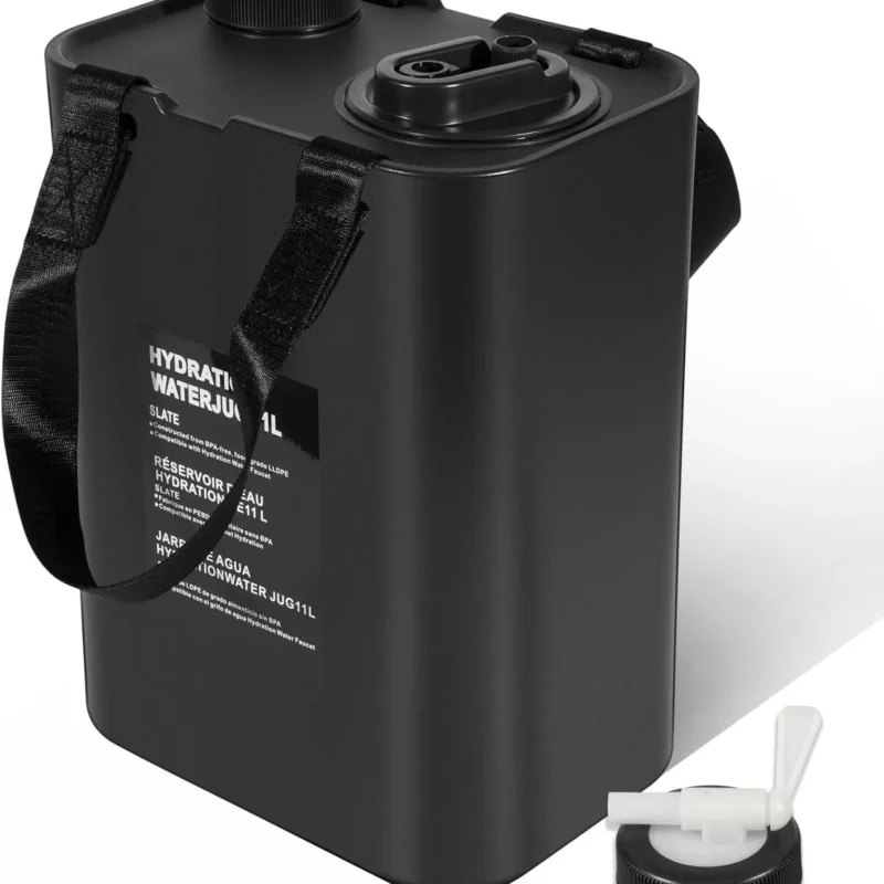 3 Gallon/11L Portable Water Container, Water Jugs, Water Tank, BPA Food Grade Hydration Water Storage Container Fits for Camping, Outdoor Hiking and Travel, etc