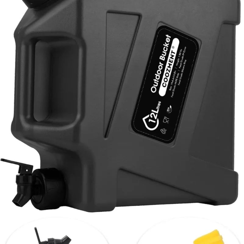 3.2 Gallon/5 Gallon Water Containers with Spigot, BPA Free Water Jug, Military Green Water Tank, Multifunction Water Storage Containers for Camping Outdoor Hiking,Emergency Stroage