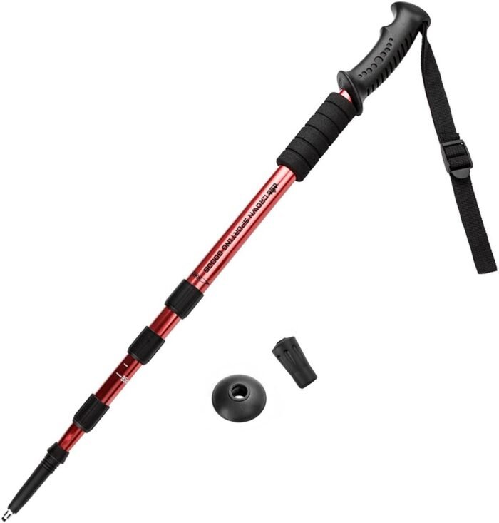 43" Shock-Resistant Adjustable Trekking Pole and Hiking Staff by Crown Sporting Goods