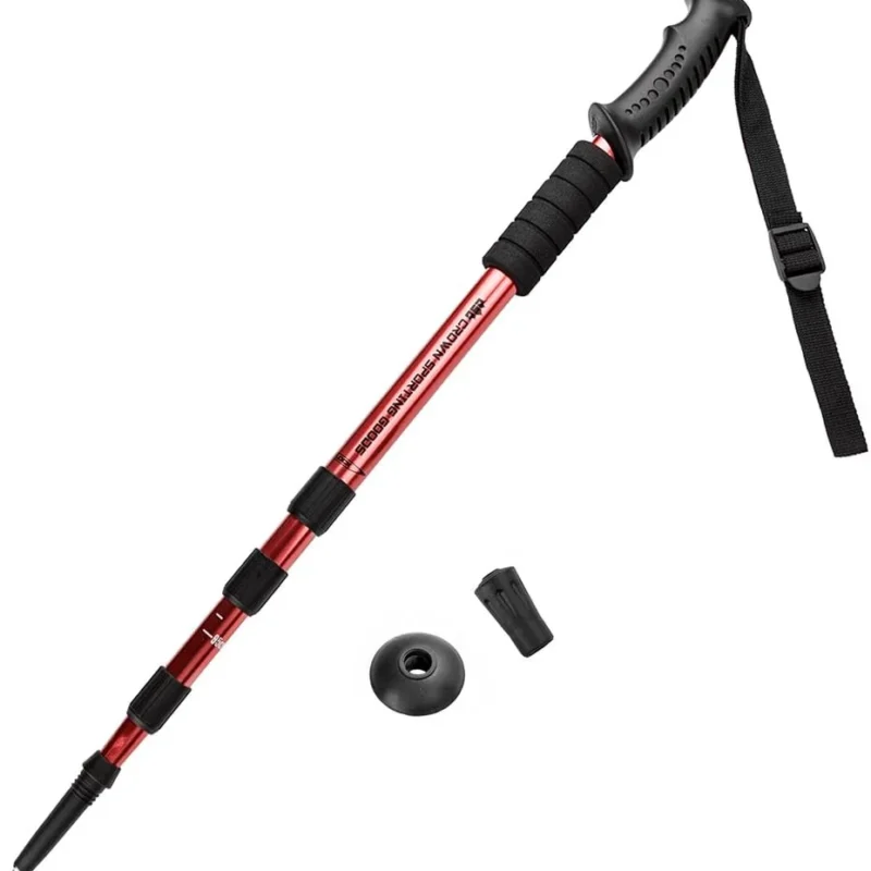 43" Shock-Resistant Adjustable Trekking Pole and Hiking Staff by Crown Sporting Goods