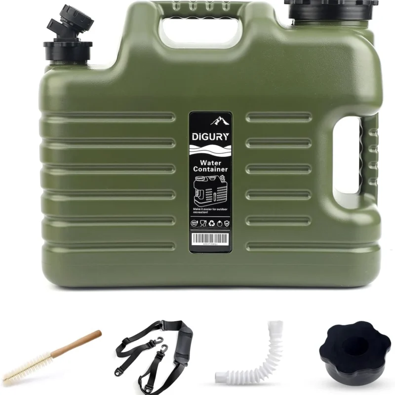 4.8 Gallon Water Jug, BPA Free Camping Water Container with Spigot Upgraded Portable Water Storage No Leakage Containers for Outdoor Hiking Camping Picnic Supplies