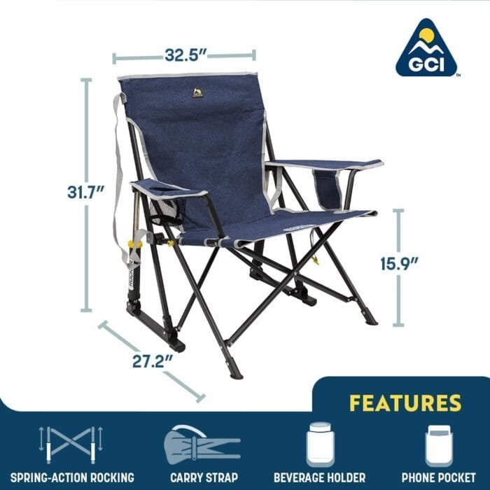 GCI Outdoor Rocker Camping Chair - Image 3