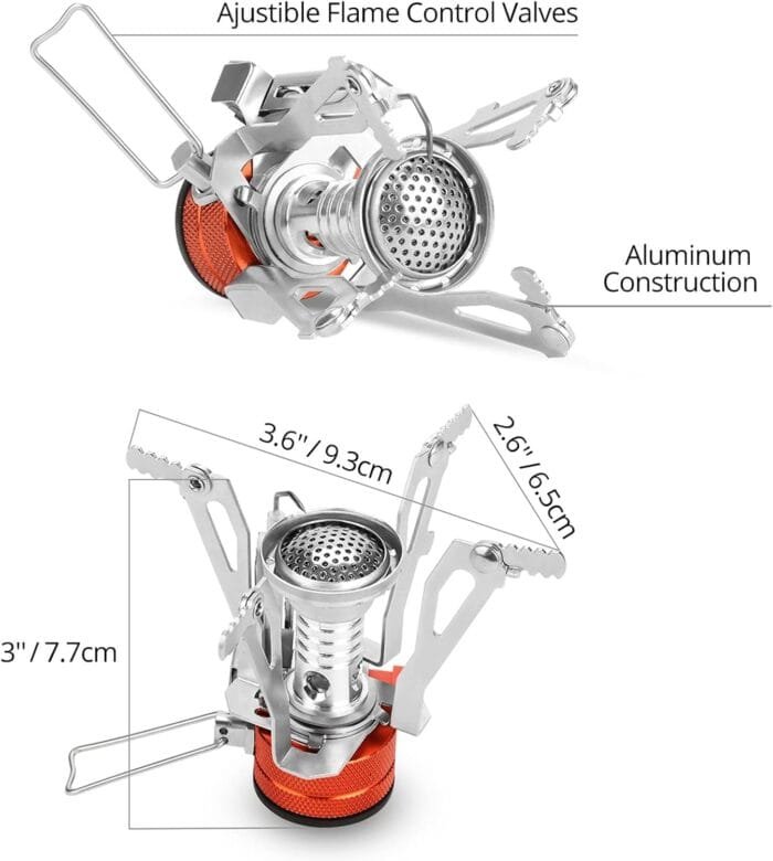 Extremus Portable Camping Stove, Backpacking Stove, Hiking Stove, Pocket Stove, Mini Camp Stove, Compact Wind Resistant Camping Stove for Backpacking, Hiking, Camping, and Tailgating, Ultralight - Image 4