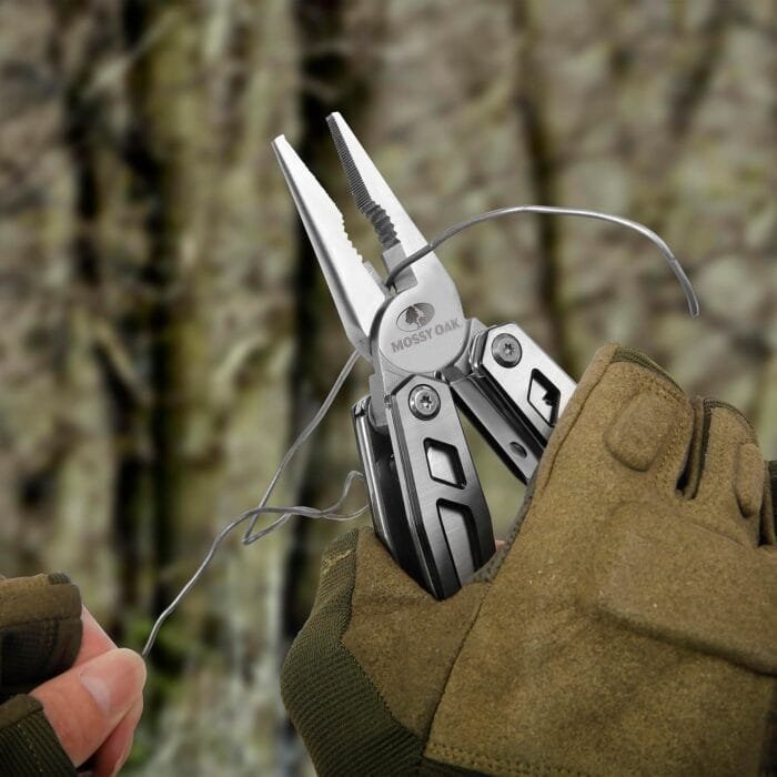 MOSSY OAK Multitool, 21-in-1 Stainless Steel Pocket Knife with Screwdriver Sleeve, Self-locking Pliers with Sheath-Perfect for Outdoor, Survival, Camping, Hiking, Simple Repair - Image 8