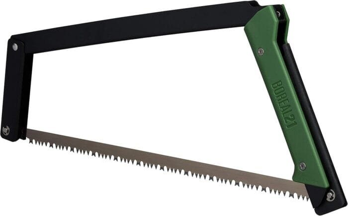 AGAWA - BOREAL21 TRIPPER KIT - 21 inch folding bow saw, rugged cordura sheath, additional aggressive blade (Black Frame - Green Handle) - Image 9