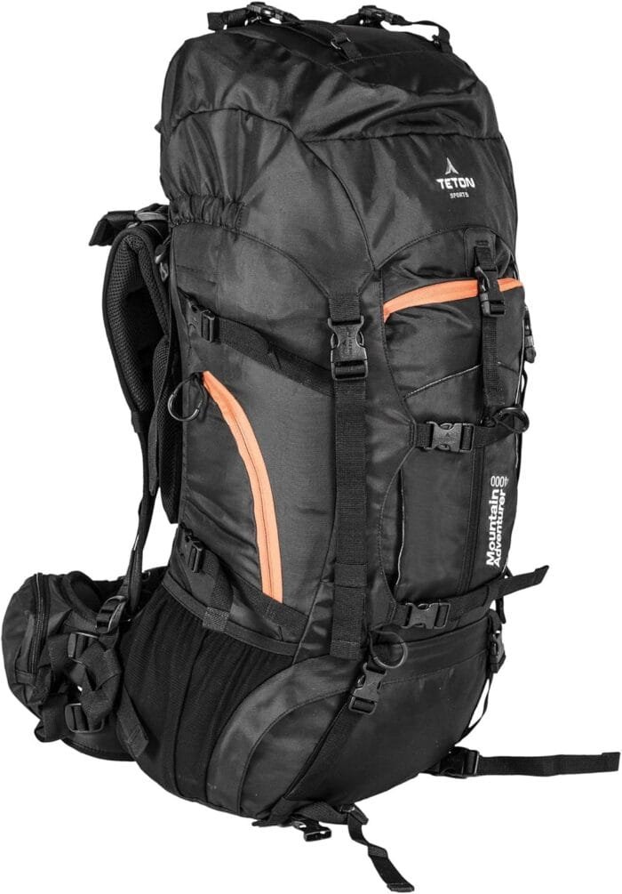 TETON Sports Mountain Adventurer 4000 Ultralight Plus Backpack; Lightweight Hiking Backpack for Camping, Hunting, Travel, and Outdoor Sports , 27" x 12" x 10" , Black, 65 Liters - Image 2