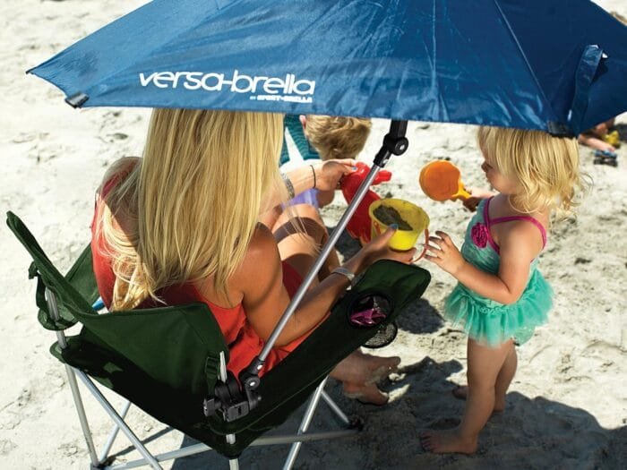 Versa-Brella UPF 50+ Personal Sun Shade - Portable Umbrella for Sports & Outdoors - Secure Clamp, 360-Degree Swivel Adjustable Position for Maximum Sun Protection - Compact with Carry Case - Image 7