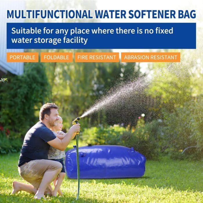 240 L/63.4 gal Water Bladder Storage Containers, Foldable Portable Water Tank Large Capacity Soft Water Bag, Drought Resistance, Fire Prevention, Emergency Water - Image 5