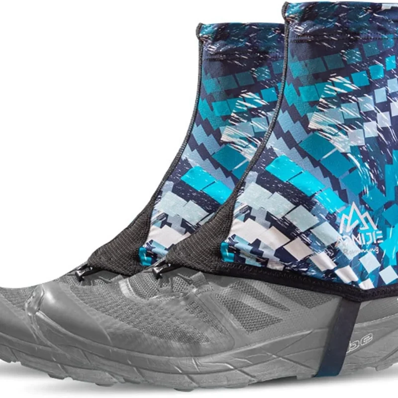 AONIJIE Low Trail Gaiters Ankle Gators Protective Reflective Shoe Covers UV Protection Breathable Sand Prevention for Triathlon Hiking Climbing