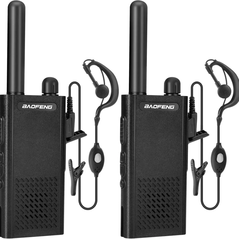 Baofeng T26 Walkie Talkies Long Range, Rechargeable Li-ion Battery 16 FRS Channel Two Way Radios with Earpieces for Adults, Handheld Mini Compact Walky Talky with Type-C Charging
