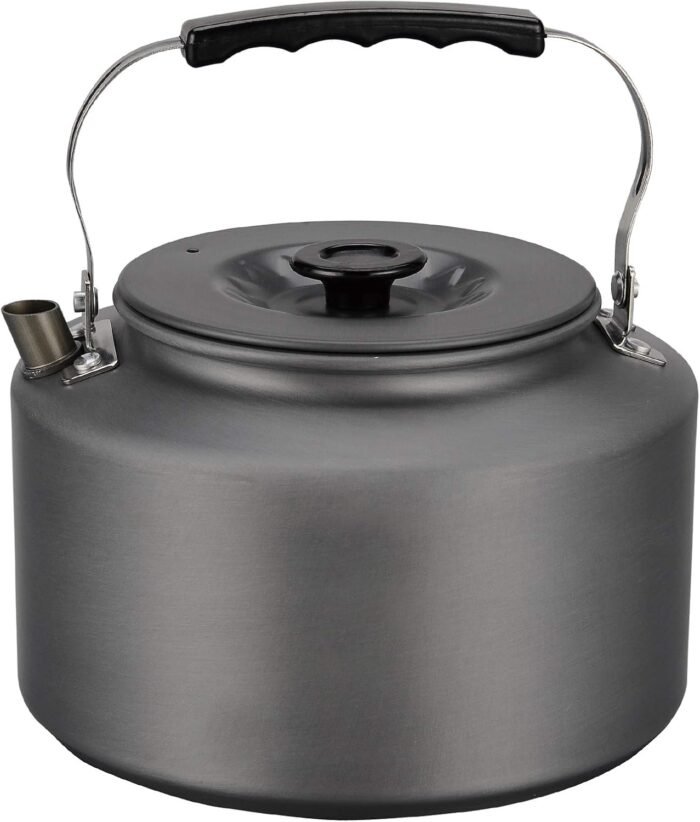 Bulin 1.6L/2.2L Camping Kettle Aluminum Alloy Open Campfire Coffee Tea Pot Fast Heating Outdoor Gear for Boiling Water Ultralight Portable Hiking Picnic Travel