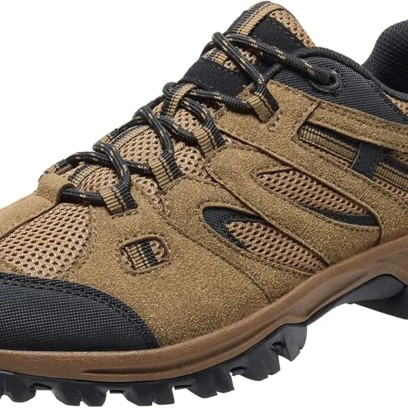 CAMELSPORTS Men’s Hiking Shoes Low Top Walking Hiking Shoes for Men Outdoor Ankle Support Breathable Trekking Trails Shoes Hiking Sneakers Mens