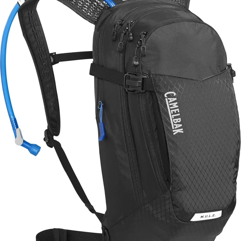 CamelBak M.U.L.E. 12 Mountain Biking Hydration Backpack - Easy Refilling Hydration Backpack - Magnetic Tube Trap 100oz