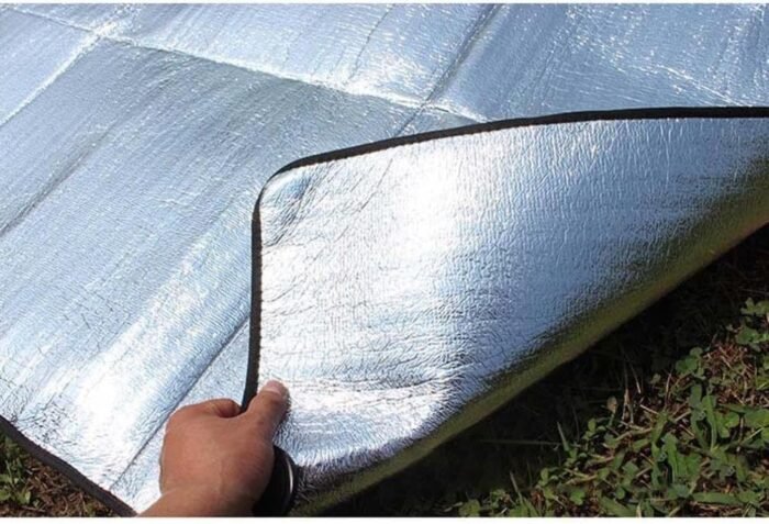 Camping Mat Foam Foil Blanket for Camping Foam Pad Insulating Foil Mat Sleeping Tent Pad Thermal Aluminum Camping mat for Reflecting Heat, 78.7 x 39.37 inches