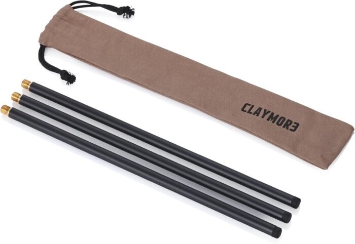 Claymore V1040 Extension Pole (Black) - Lightweight, Sturdy Tripod. Doubles Height. Camping, Outdoor Recreation, Indoors, Events, Cookouts.