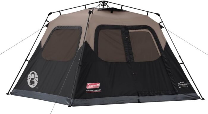 Coleman Camping Tent with Instant Setup - 4/6/8/10 Person Weatherproof Tent with WeatherTec Technology, Double-Thick Fabric, and Included Carry Bag, Sets Up in 60 Seconds