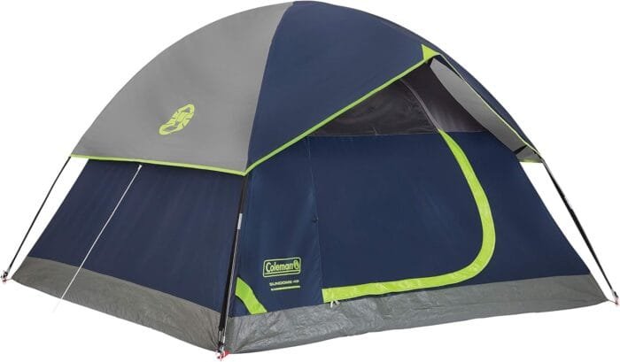 Coleman Sundome Camping Tent with Rainfly, 2/3/4/6 Person Tent Sets Up in 10 Mins, Weatherproof Tent for Camping, Festivals, Backyard, Sleepovers, & More