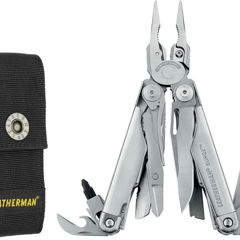 LEATHERMAN, Surge, 21-in-1 Heavy-Duty Multi-tool for Work, Home, Garden, DIY & Auto, Stainless Steel with Premium Nylon Sheath