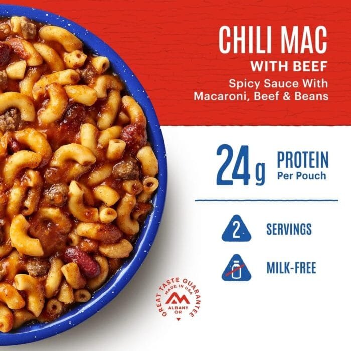 Mountain House Chili Mac with Beef | Freeze Dried Backpacking & Camping Food | 2-Servings - Image 2