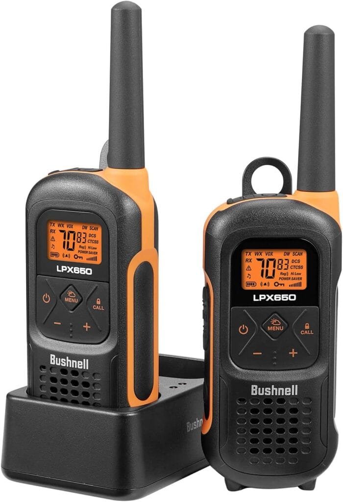 New Bushnell LPX650 Walkie Talkies - Waterproof Long Range Two Way Radios & Potable Aqua Water Purification Tablets with PA Plus, Portable and Effective Solution - Image 2