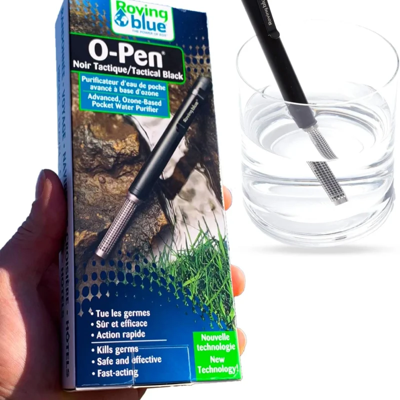 O-Pen Portable Ozone Water Purification - Backpacking Water Purification System with Ozone Technology - Fasting Acting and Rechargeable Water Purification System