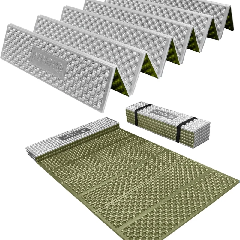 Outdoor Camping Sleeping Mat R-Value 2.1 Ultralight Waterproof Folding Mat, Portable Sitting Pad for Hiking and Camping (70.8"x23.6"x0.7")