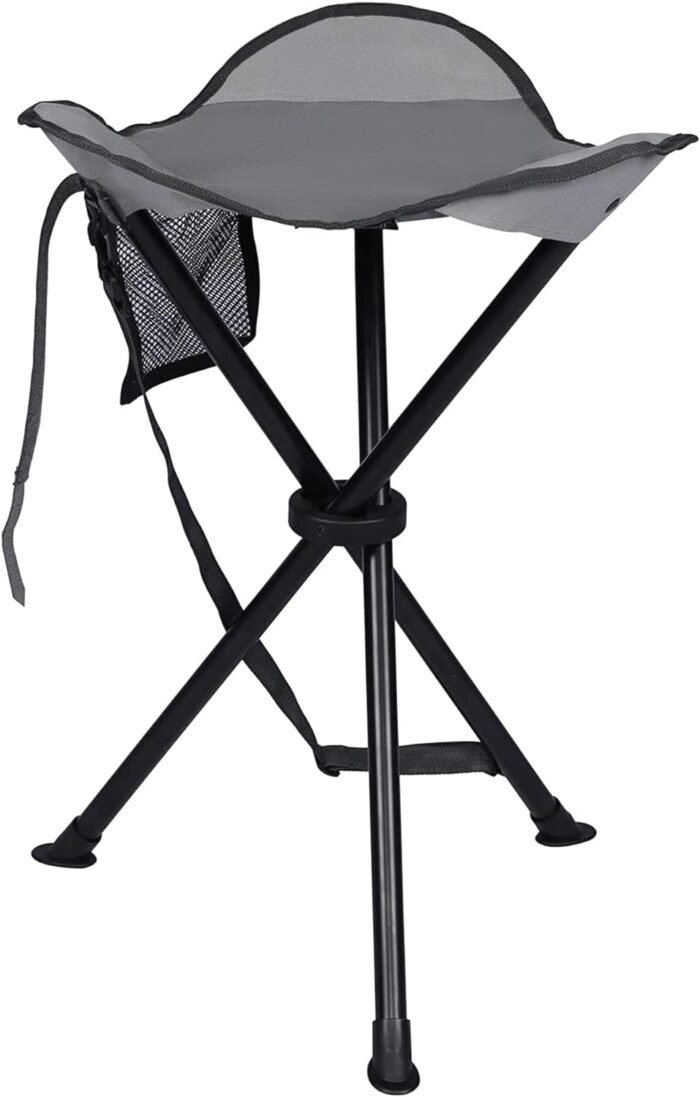 PORTAL Tall Folding Tripod Stool for Outdoor Camping Walking Hunting Hiking Fishing Travel, Support 225 lbs