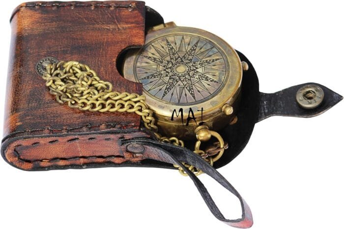 Pocket Compass for Hiking, Survival Instrument Antique “So You Can Always Find Your Way Back Home” Engraved Camping Pocket Compass Nautical Compass Vintage Navigation Outdoor Compass by MAI