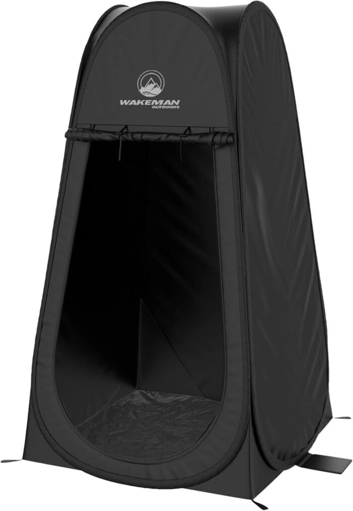 Pop Up Pod - Privacy Shower Tent, Dressing Room, or Portable Toilet Stall with Carry Bag for Camping, Beach, or Tailgate by Wakeman Outdoors