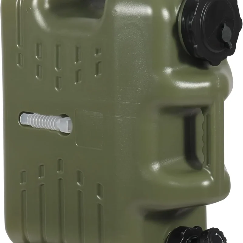 REDCAMP 4.9 Gallon Portable Water Container with Spigot, Water Storage Camp Water Jug for Camping Outdoor Hiking, 18.5L Green