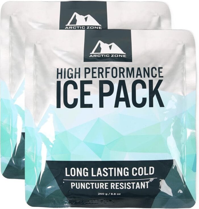 Titan Deep Freeze High Performance Ice Pack - (2 Pack) 250g - Long-Lasting, Puncture Resistant Cold Pack