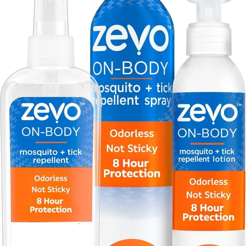 Zevo On Body Mosquito and Tick Repellent: Aerosol Bug Spray + Pump Bug Spray + Lotion (1 Aerosol Spray Bottle + 1 Pump Spray Bottle + 1 Lotion Bottle)