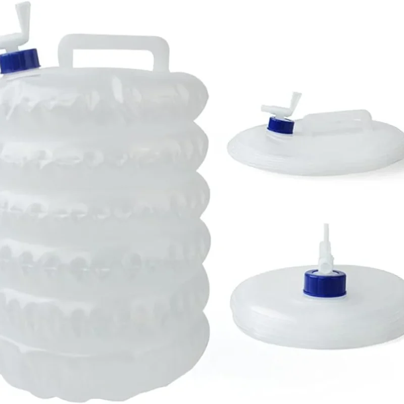 15 L Portable PVC Water Bag Camping Water Storage Tank for Hiking Hydration Storage Collapsible