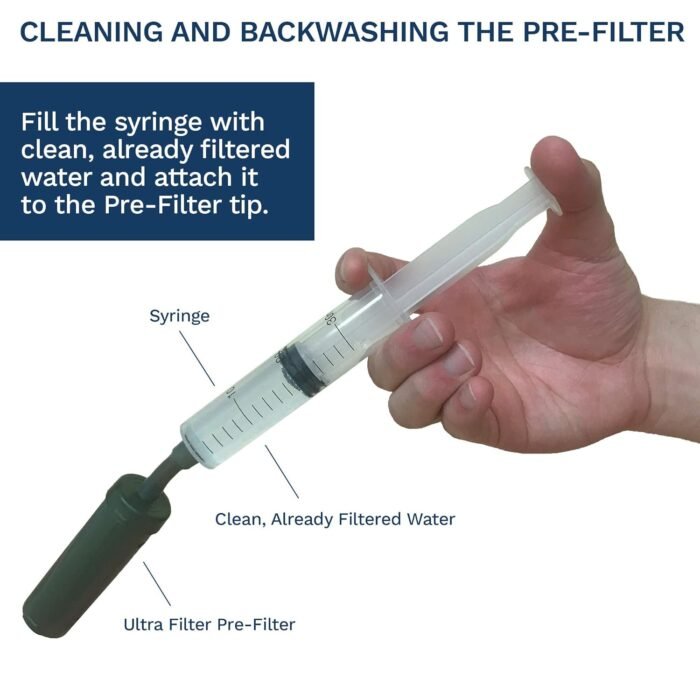 Survivor Filter PRO Extender Series - Portable Water Filter Pump with Extra Replacement Filters - Image 5