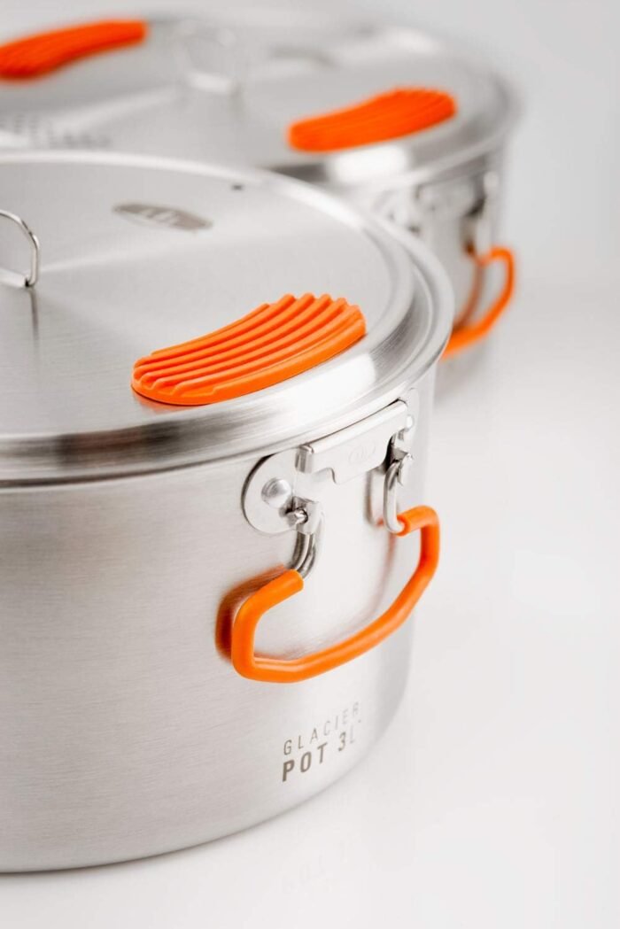 GSI Outdoors Stainless Steel Base Camper - 3 Pieces Cookset - Image 9