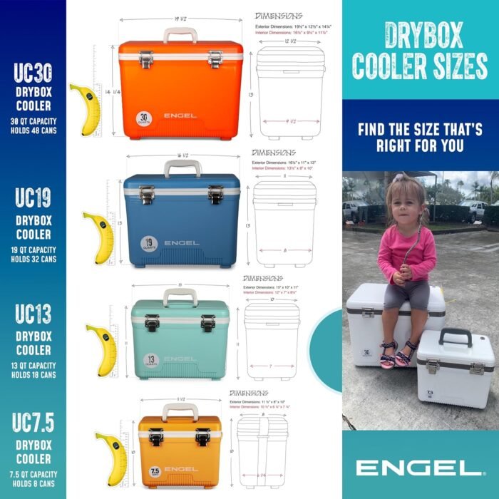 Engel UC30 30qt Leak-Proof, Air Tight, Drybox Cooler and Hard Shell Lunchbox - Image 5