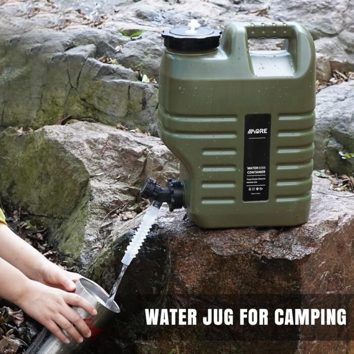 Camping Water Jug, Camping Water Container,3.17 Gallon BPA Free Water Storage with Spigot, Large Water Tank,Portable Emergency Water Storage for Camping,Car, Hiking, Hurricane Supplies.Green - Image 9