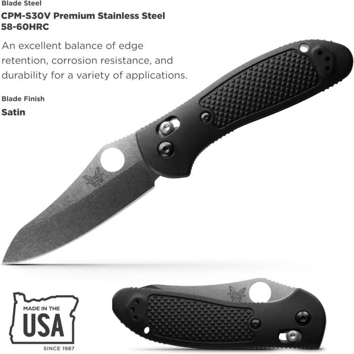 Benchmade - Griptilian Knife, Plain Edge, Nylon Handle - Image 3