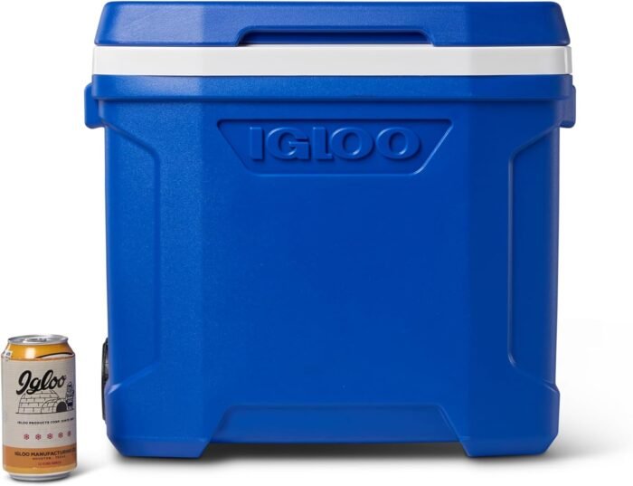 Igloo 28 Qt Blue Wheeled Cooler with Locking Telescoping Handle - Image 2