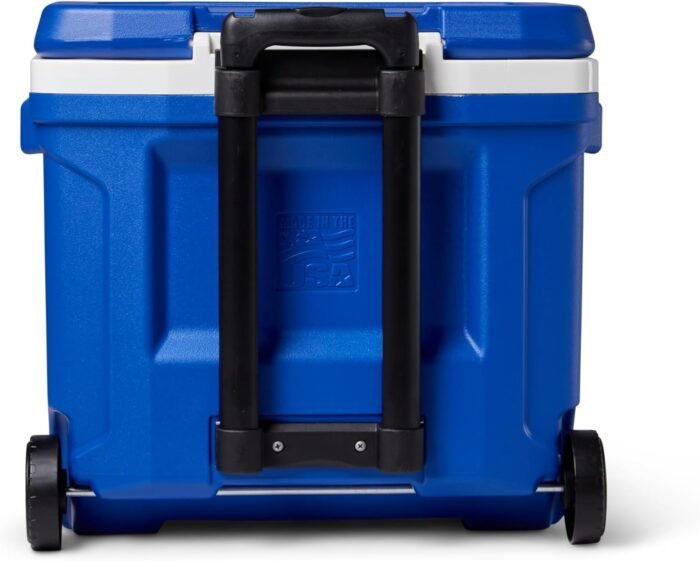 Igloo 28 Qt Blue Wheeled Cooler with Locking Telescoping Handle - Image 4