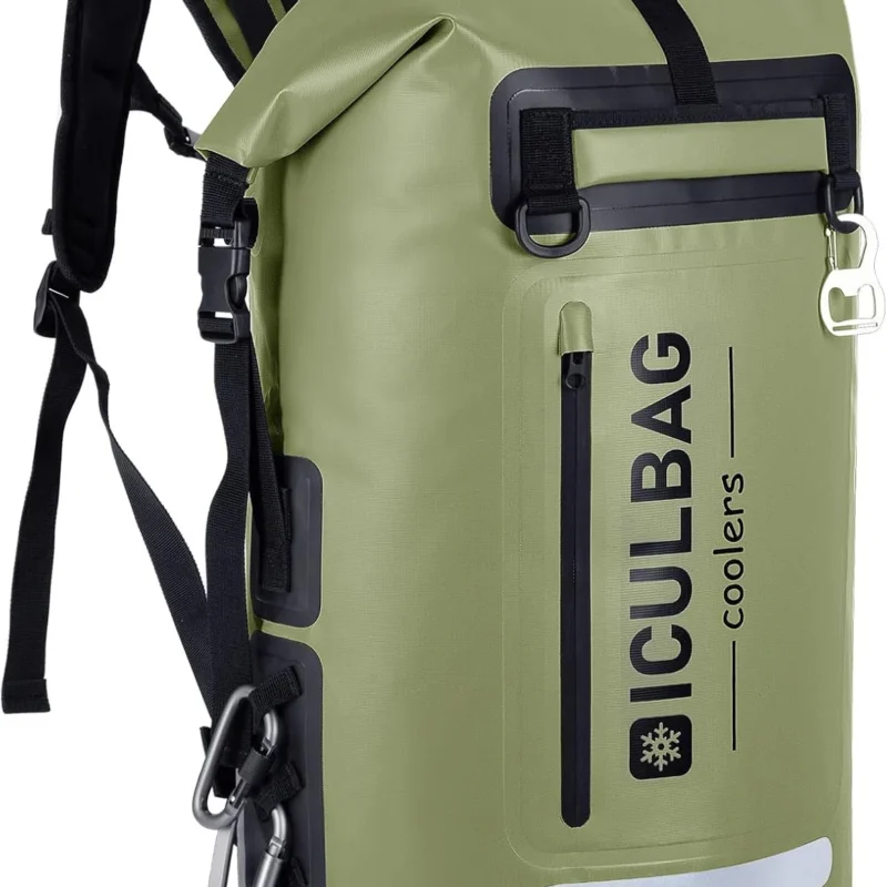 48cans Cooler Backpack Insulated Waterproof for Men Women Insulated Backpack Cooler Leak Proof Waterproof for 24 Hours Cooling for Camping Picnic Hiking Beach Travel Kayaking