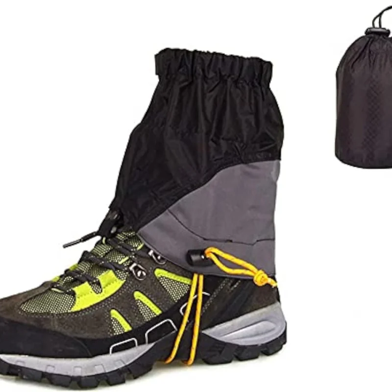 Adjustable Snake Gaiters for Men & Women, Thicken Snake Proof Boot Gators, Snake Bite Protection Guards Chaps, Waterproof Leg Gators for Hiking, Hunting, Snow, Snowshoeing, Rattlesnake