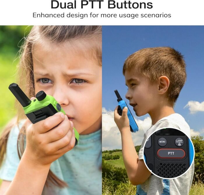 BAOFENG GT-18 Walkie Talkies for Kids Adult, License Free Long Range Rechargeable FRS Two Way Radio,1500mAh Battery, 22 Channels with Scan, Flashlight, VOX for Camping Hiking Family, 3 Pack - Image 2